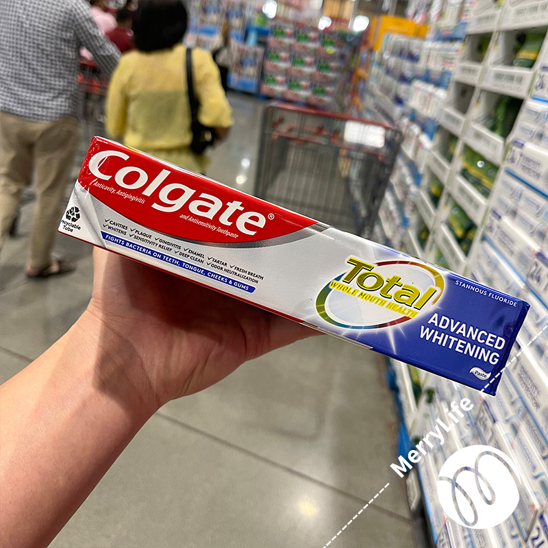 美利生活站 Colgate高露洁减少牙黄牙结石牙膏清新口气 181g*5支-图1