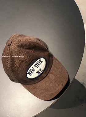 棒球帽休闲男女通用四季灯芯绒