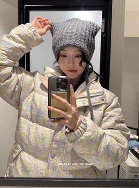 秋冬可爱少女羊毛保暖猫咪护耳罩针织帽加厚包头系绳飞行帽毛线帽