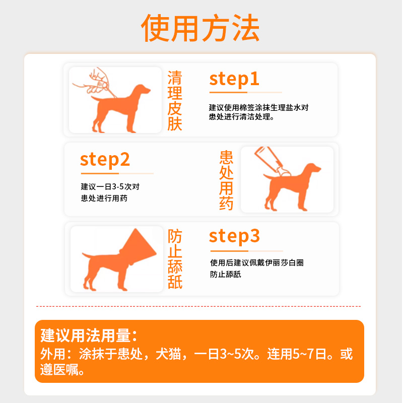 复方酮康唑软膏宠物狗狗猫藓外用药皮肤病专用药真菌感染止痒药膏 - 图3