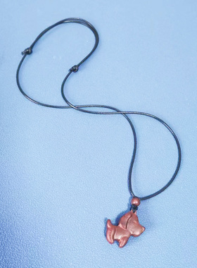 A款项链蜡皮绳 黑色红色棕色绿色项链挂件蜡皮绳不含吊坠