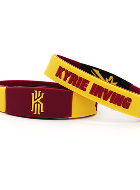 骑士队欧文纪念版夜光硅胶手镯环圈篮球运动能量荧光划扣腕带饰品