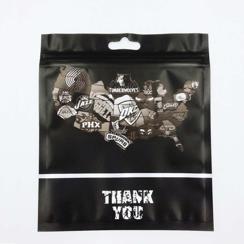 Basketball bracelet ring commemorative gift PVC bag silicone wristband ring necklace jewelry universal packaging bag 100 pieces
