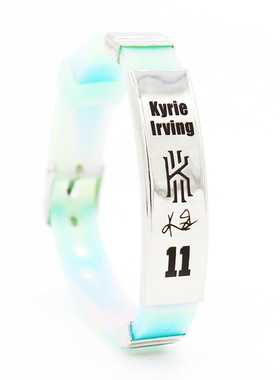 凯尔特人队11号欧文可调节大小硅胶手环圈金属扣蓝球运动腕带饰品