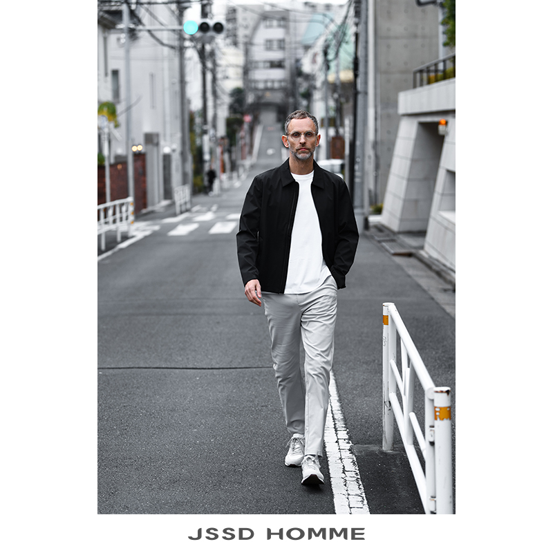 JSSD HOMME 2024春季新款男夹克外套男款商务休闲男士翻领夹克男 - 图2