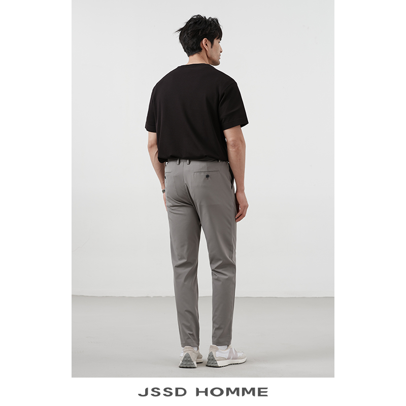 JSSD HOMME 2024春夏新款微弹休闲裤男士商务通勤免烫直筒长裤男