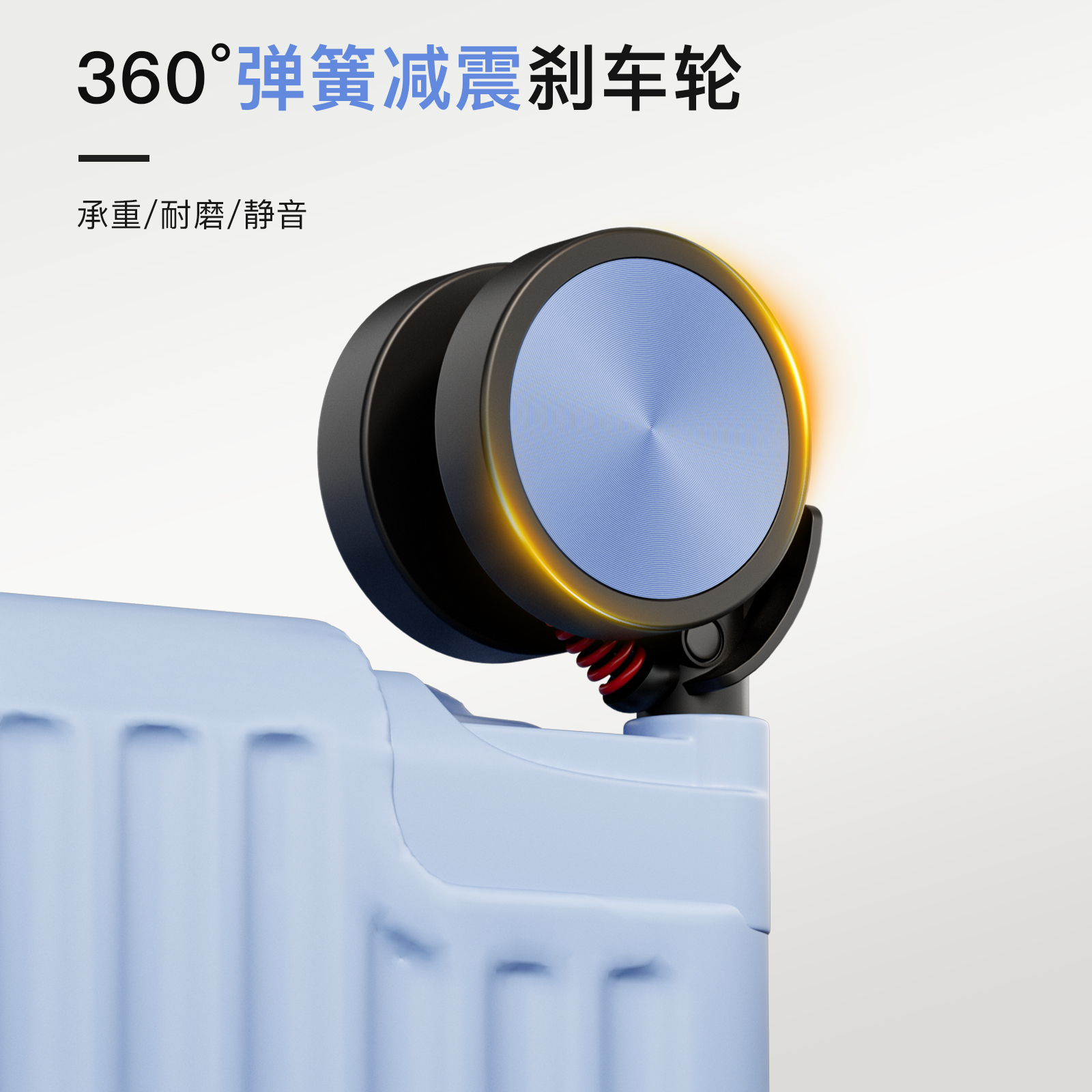 宽拉杆前开口行李箱女20寸防爆拉链大容量耐用旅行箱静音轮拉杆箱