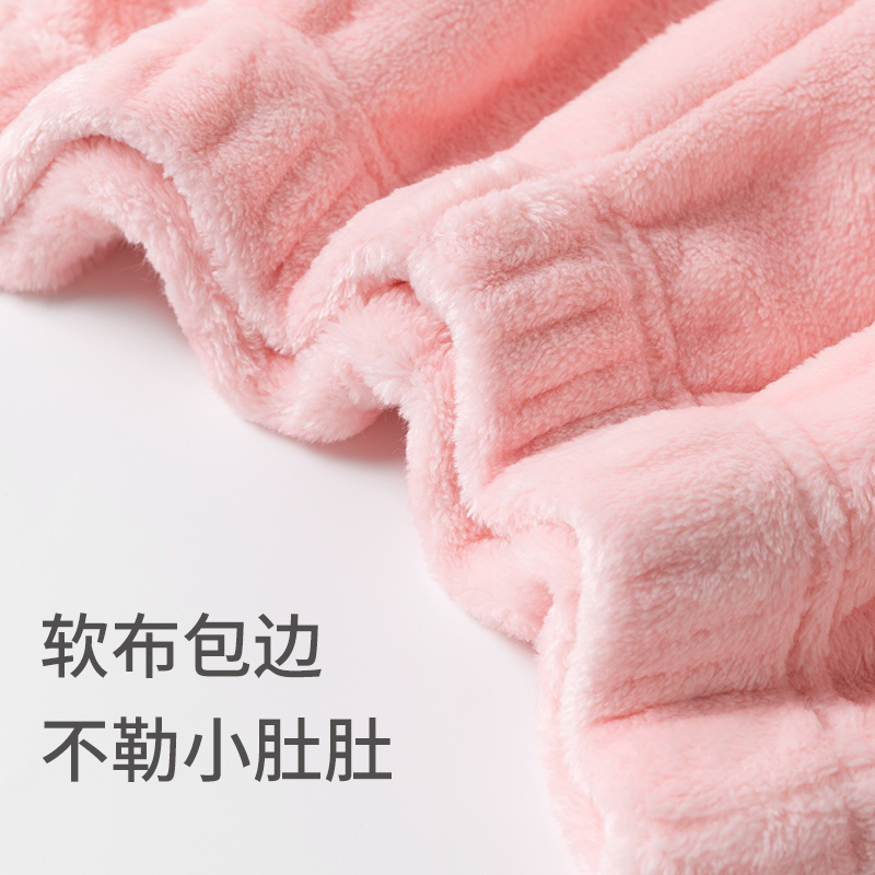 SCHIESSER舒雅童装新品女童法兰绒软糯亲肤连帽睡衣家居服套装