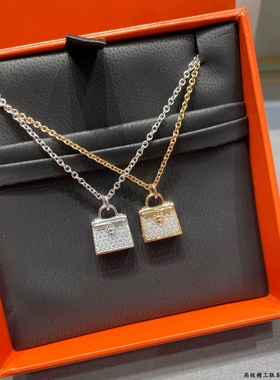 欧美明星朴灿烈同款迷你手提包项链女锁骨链高级感小众保色持久