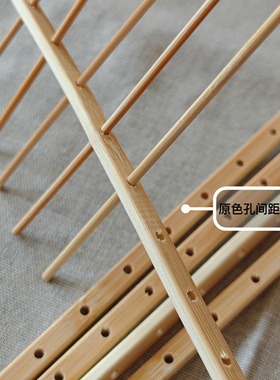 方形鸟笼专用双面有孔竹条一米竹方竹片带孔碳化方条竹笼竹子diy