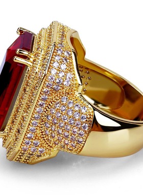 热卖欧美新款镀金微镶锆石戒指嘻