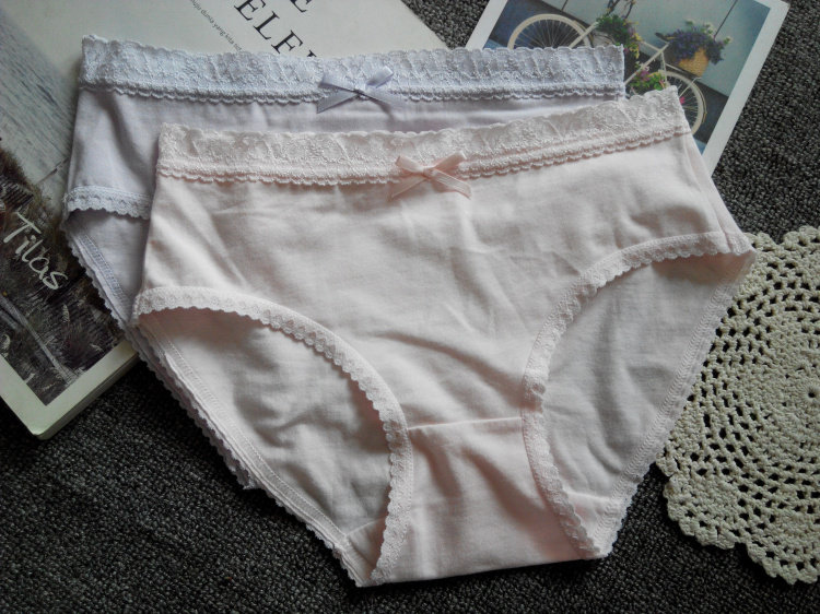 外贸日系全棉质女士纯棉内裤三角白色短裤中腰包臀透气吸汗学生,淘宝优惠券,粉丝福利购,淘宝优惠卷