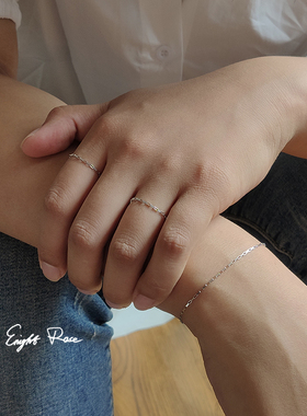 洗手不用摘不掉色复古极细链条