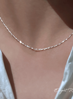 EnightRose/S925纯银元宝链项链