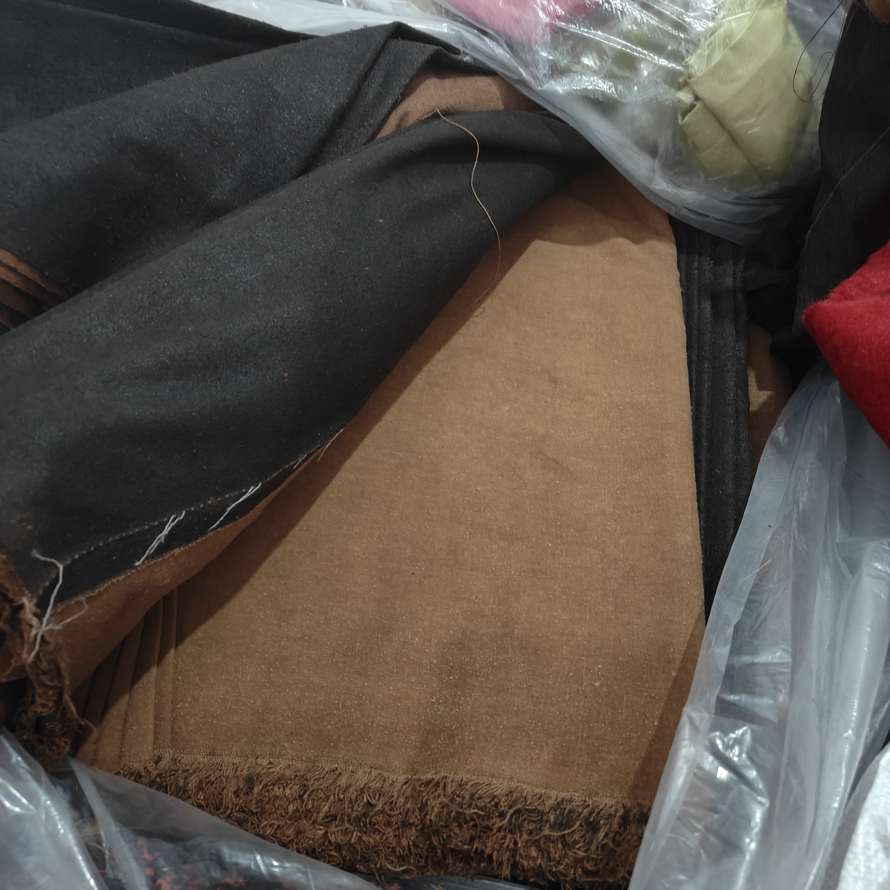 重磅50姆米柞蚕丝老料香云纱布料 原咖色疙瘩绸真丝 古法过泥面料 - 图3