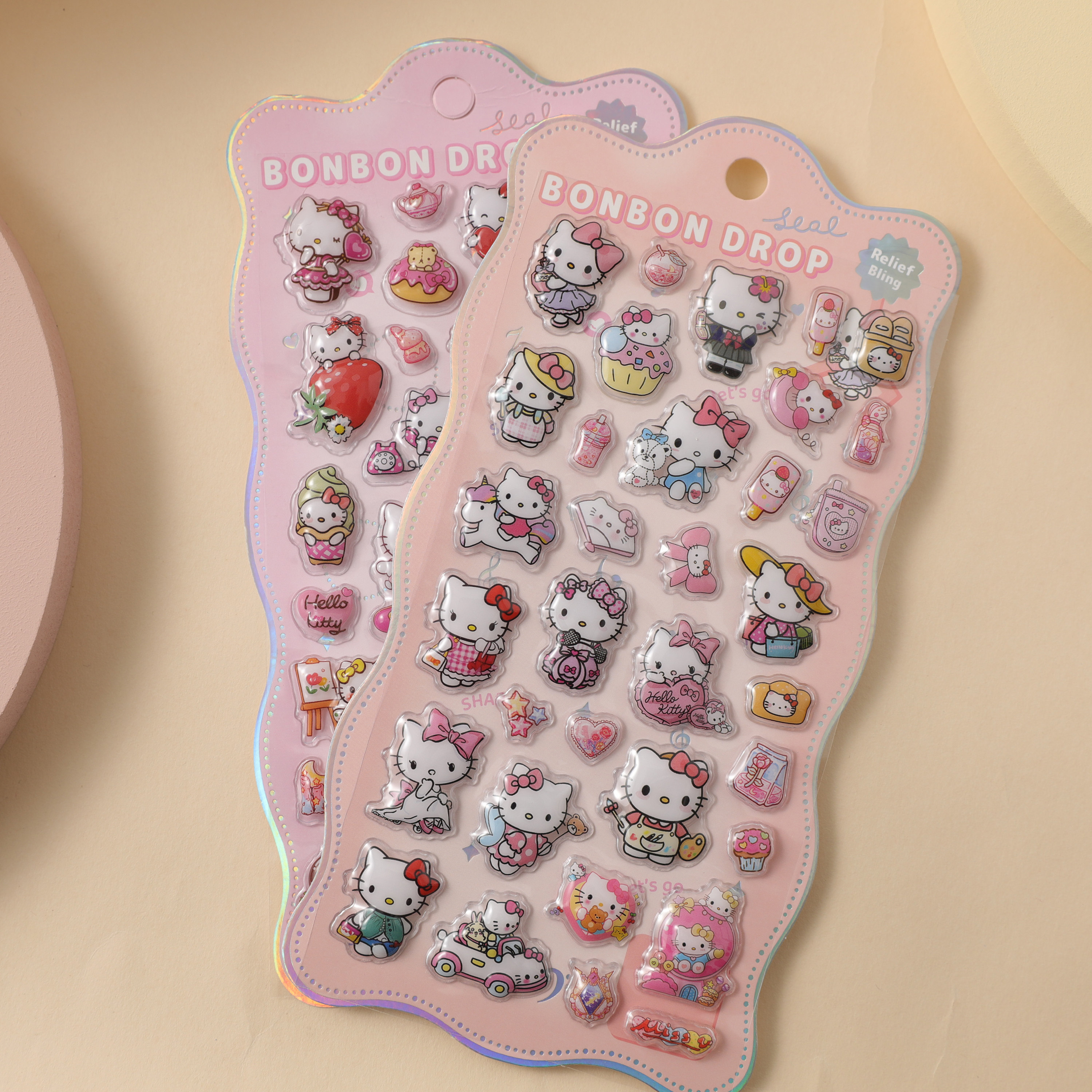 拉布布3D浮雕立体贴纸儿童可爱卡通手账自粘贴画幼儿园学生奖励贴,淘宝优惠券,粉丝福利购,淘宝优惠卷