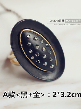 轻奢欧美风镀真金镶钻大花朵戒指