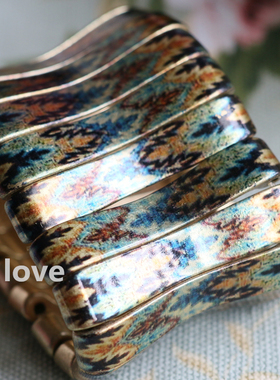 复古炫彩孔雀质感时尚风首饰