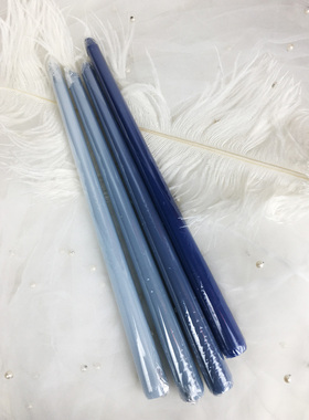 绿色系枝型香味蜡烛四只一套