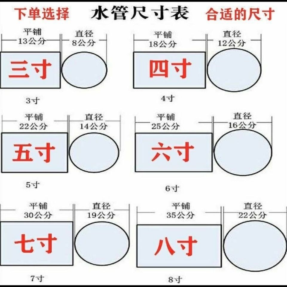 农用浇地灌溉神器带袖布水带布垄沟软管水袋多头水管农田大棚园林