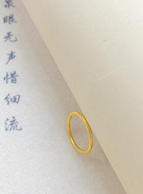 言德珠宝古法圆条戒指言德金包银NGTC证书·深检证书