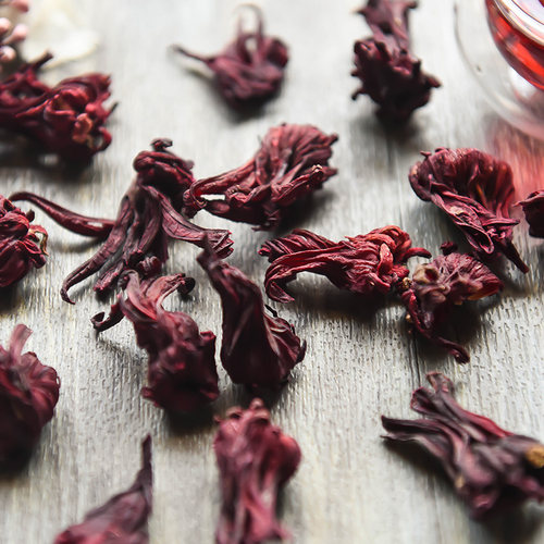 洛神花茶500g云南特级新鲜玫瑰茄干花红桃K另售陈皮蝶豆花蓝蝴蝶 - 图1