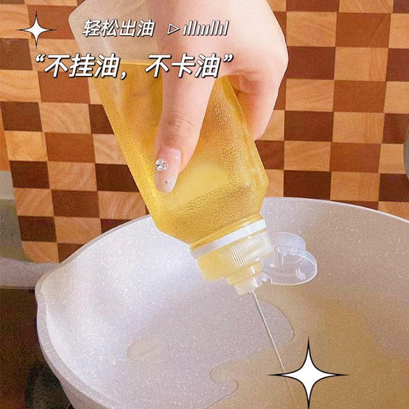 味全尖叫油瓶油壶调料酱油醋香油瓶家用厨房油罐防漏塑料喷油瓶子-图0