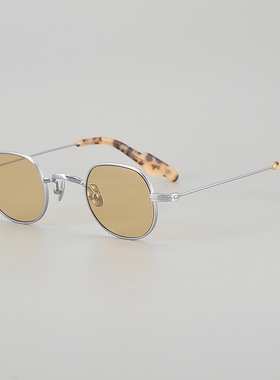 复古金属圆框潮流防晒太阳镜