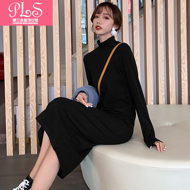 Spring and autumn new Korean style turtleneck pure cotton long-sleeved T-shirt