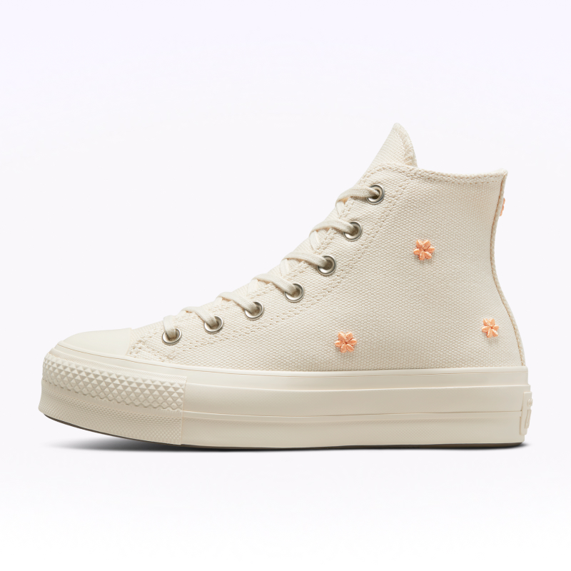 CONVERSE匡威官方 All Star Lift女刺绣花卉高帮厚底鞋A05972C