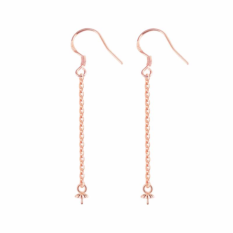 整套925纯银耳钩链珍珠托银饰耳饰配件防过敏压扁钩链圈耳坠耳环,淘宝优惠券,粉丝福利购,淘宝优惠卷