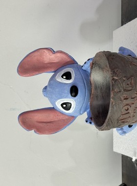 卡通史迪奇史迪仔车载内饰桌面树脂工艺品摆件装饰品节日小礼物