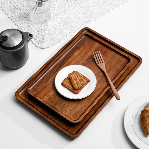 Японская деревянная прямоугольная система хранения для домашнего использования, чайная чашка