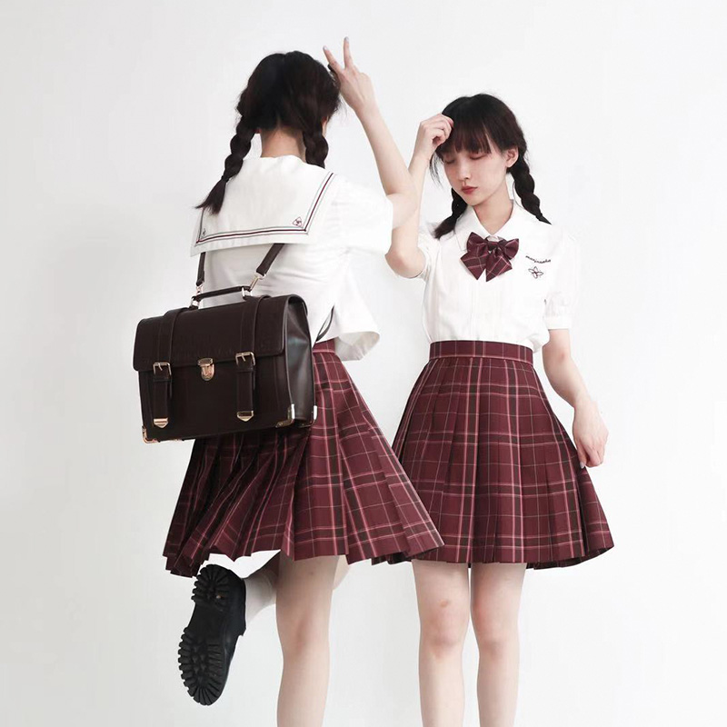 中牌制服馆 沙华原创格裙短裙 新年款掉落半身裙正统JK制服水手服