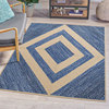 Hand-woven jute cotton living room rug in high-end style customization