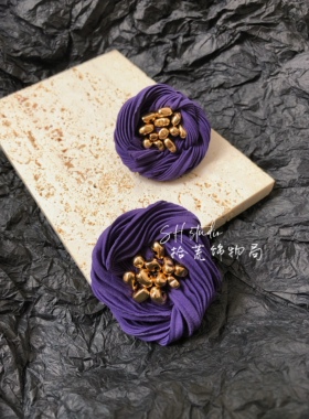 紫色大耳钉（升级版更服贴）拾荒饰物局