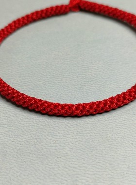 红绳手链手工编织红色手串男女儿童孩子本命年太岁吉祥物玉米结