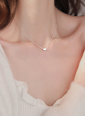 Z小姐999银相思豆项链女