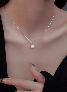 Z小姐999纯银淡水珍珠项链