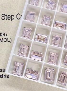 正品施家水晶4527冰糖508mol月光蔷薇粉美甲饰品宠物发夹装饰