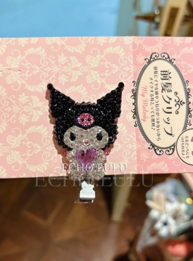 璐掌柜全手工华子网红kitty发夹美乐蒂库洛米刘海夹无痕夹三丽鸥