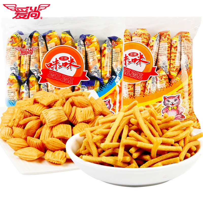 爱尚好吃的休闲食品组合混装大礼包 秋和食品膨化食品