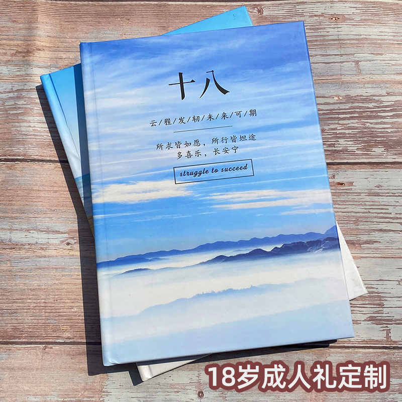 成人礼礼物女生生日女孩18岁成长相册仪式感十八岁男孩定制纪念册-图0