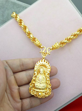 龙头久不掉色欧币风云纹圆珠链