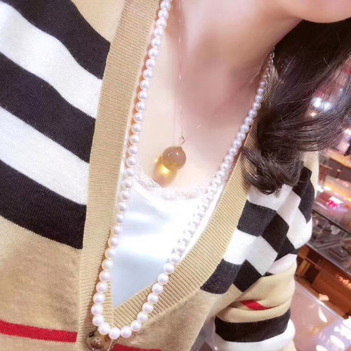 多米尼加蓝珀吊坠净水墨西哥蓝珀毛衣链琥珀蜜蜡项链大颗粒25mm女 - 图1