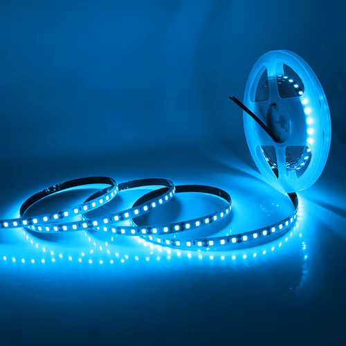 12v24V冰蓝光2835灯带冰蓝色led灯条自粘5v浅蓝色天空海洋蓝线条 - 图2