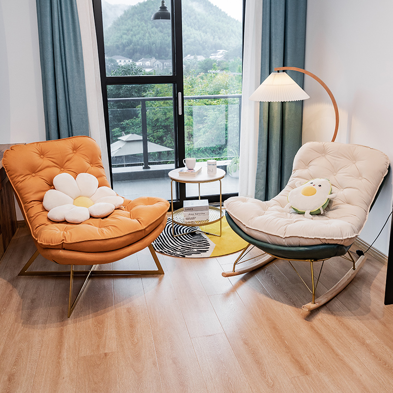 阳台轻奢桌椅组合茶几小户型一桌两椅客厅休闲三件套现代沙发躺椅