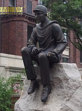 雕塑户外大型玻璃钢人物民俗仿铜