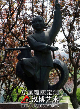铁杵成针雕塑景观不锈钢铸铜