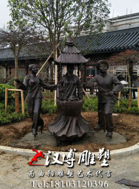 民俗人物户外摆放景观建设铜雕